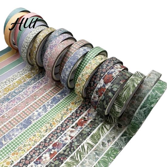 Lightweight Washi Tape 20 Rolls Vintage Set, Retro Patterns Decorative Masking Tapes Soft Translucent for Arts, DIY Crafts, Journals, Planners,