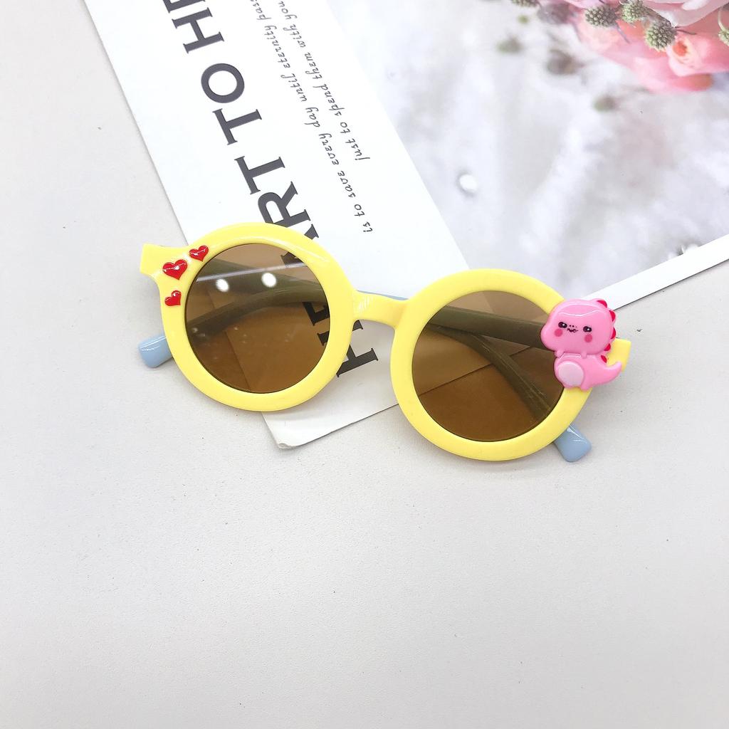 Children'S Sunglasses Cartoon Cute Little Dinosaur Baby Slice Photo Concave Fashion Sunglasses Uv Protection