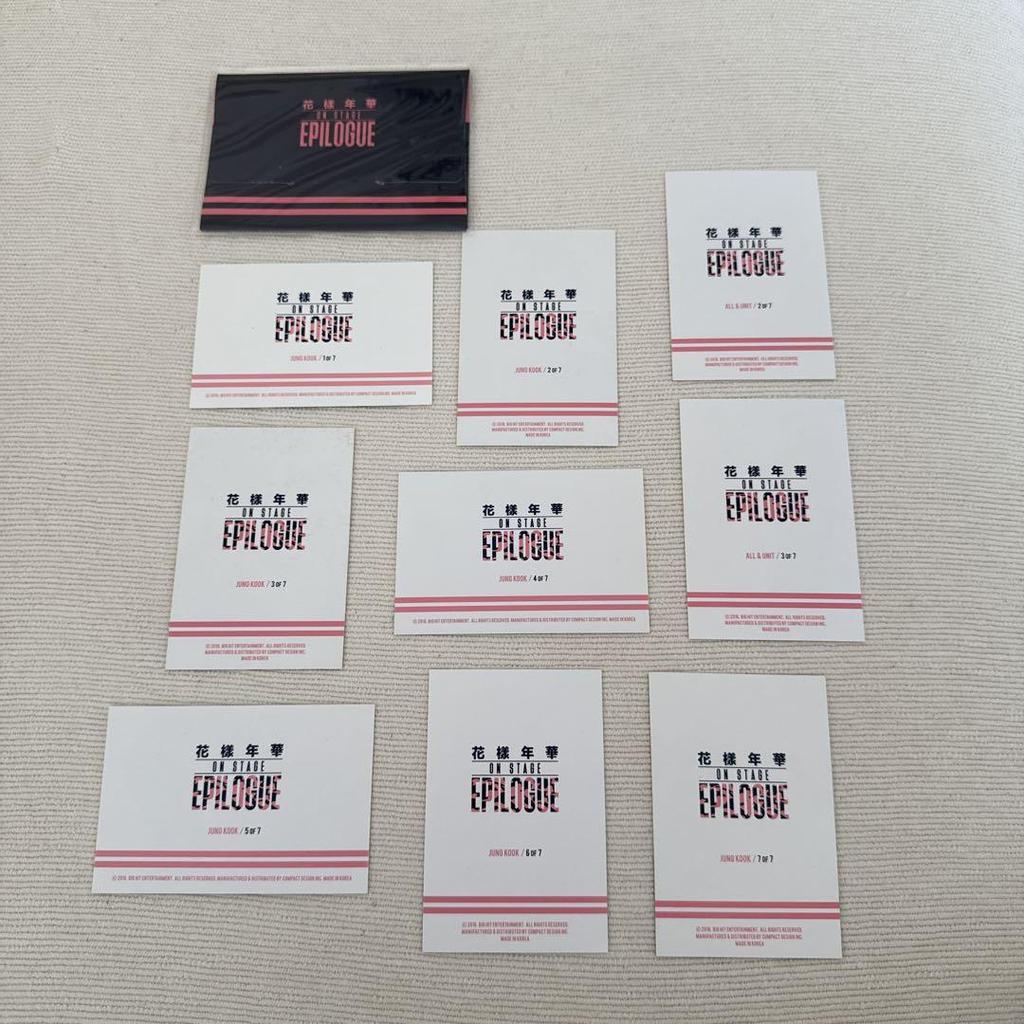 [GEBRAUCHT] BTS Hwayangyeonhwa ON STAGE EPILOGUE Mini Foto Jungkook