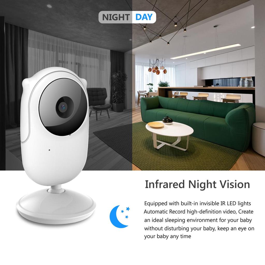 2.4-Inch Voice Intercom Baby Monitor with Lullabies