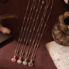 Multi-Layer Stacked Gem Necklace Light Luxury Commuter Necklace Natural Stone Bead Chain