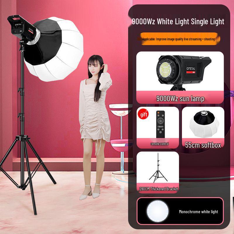 Ultra-Bright Spherical Fill Light for Live Streaming and Photography