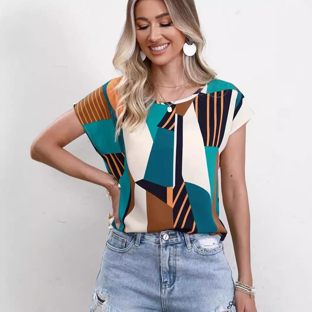 Stylish Simple Women s Top Casual Loose Short Sleeves Versatile Comfortable T-Shirts Women’s XS