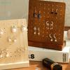 Solid Wood Removable Earring Display Stand,Desktop Ear Stud Dangle Earring Holder Jewelry Storage Rack Counter Showcase Prop