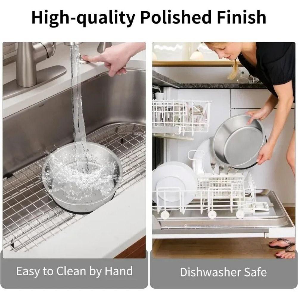 Nonslip Silicone Base Pet Feeders Stainless Steel Dog Basin Practical Dog Bowls  Puppy