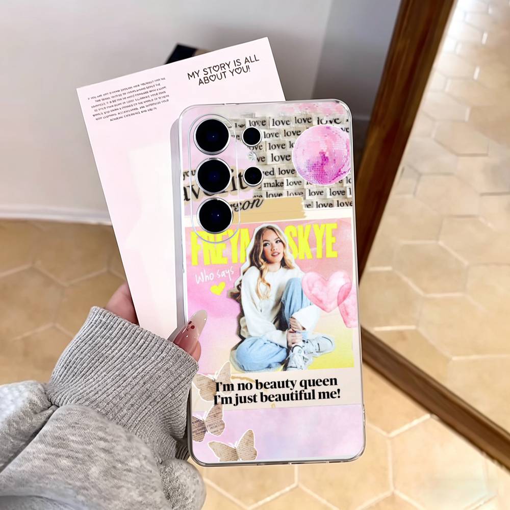 F-Freya Skye Singer Phone Case For Samsung S25,S24,S21,S22,S23,S30,Ultra,S20,Plus,Fe,Note,10,9,5G Transparent Cover