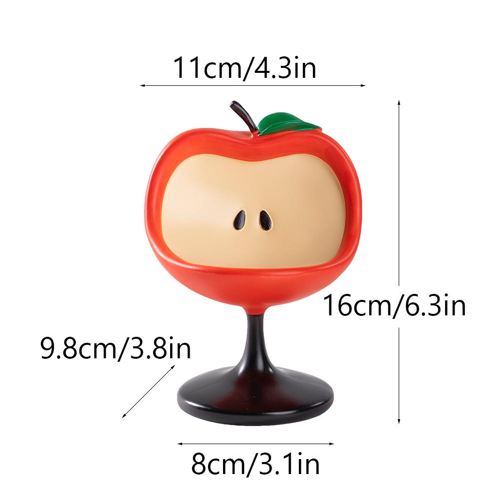 

Apple Chair Cartoon Ornament Home Living Room Office Desktop Resin Handicraft Ornament Cute Fruit Shaped Ornaments красный