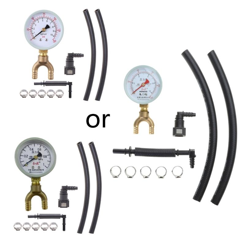 

Gasoline Pressure Gauge with Quick Connector Fuel Pressure Gauge Oil Pressure Gauge for Automobile for Cars 1 Set 1