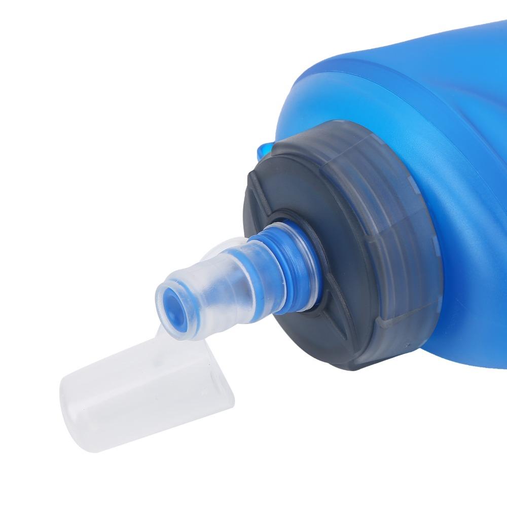 2 Pcs 500ml Foldable Water Bottle TPU Portable Water Bottle Durable Soft Water Bottle  Running