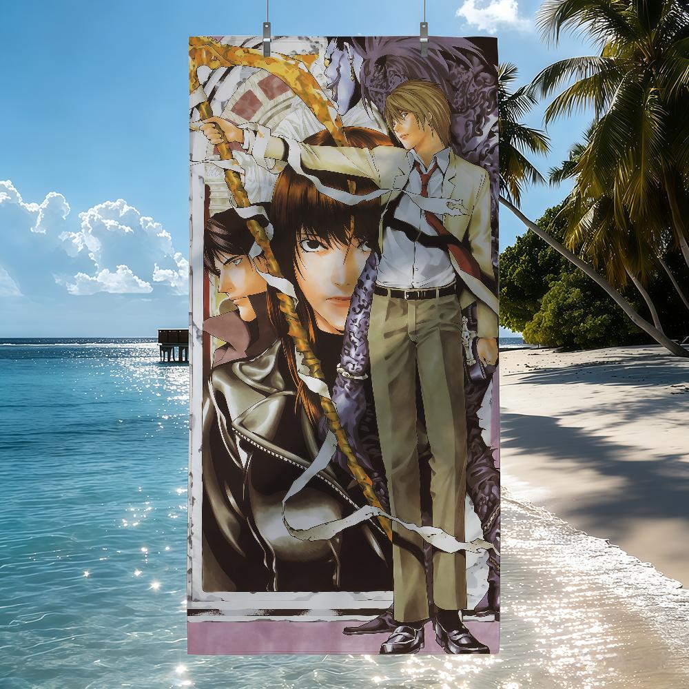 Anime Death Note L Towel Quick Drying Beach Towels Are Suitable For Swimming Pools Camping Yoga And The Gym
