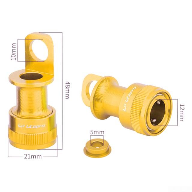 

Адаптер для фиксации педали из алюминиевого сплава для складного автомобиля Lp Litepro золотой