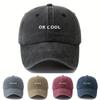 Baseball Cap with Simple Printed Letters for Men and Women, Suitable for Outdoor Leisure, Sun Protection, Duckbill Cap