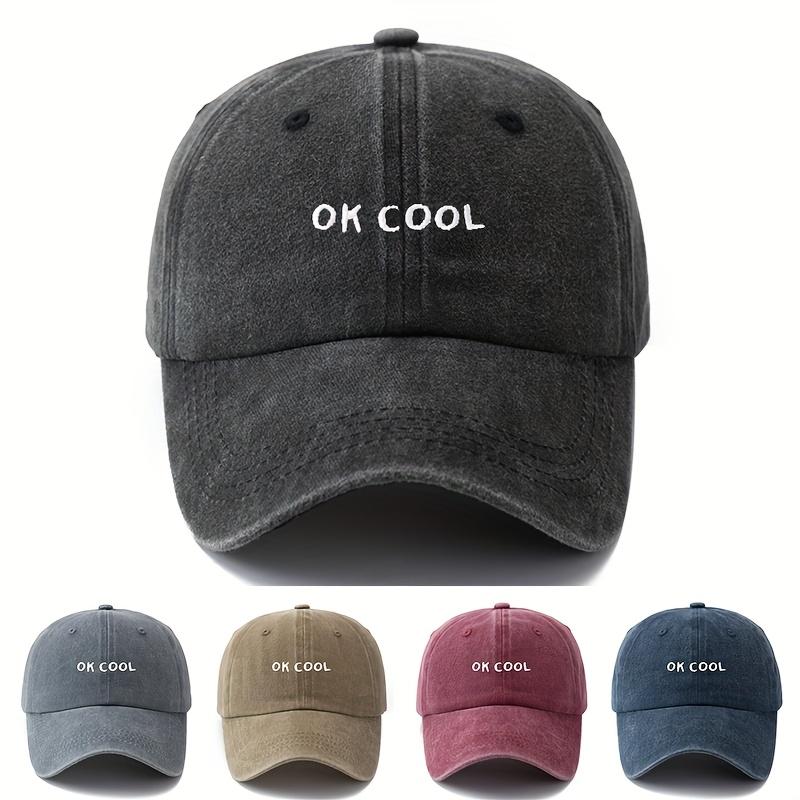 Baseball Cap with Simple Printed Letters for Men and Women, Suitable for Outdoor Leisure, Sun Protection, Duckbill Cap
