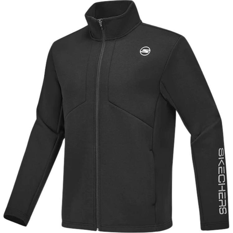 Skechers Basic Sports Series Casual Simple Versatile Jacket Men Jackets Carbon-Black P424M037-0018 S