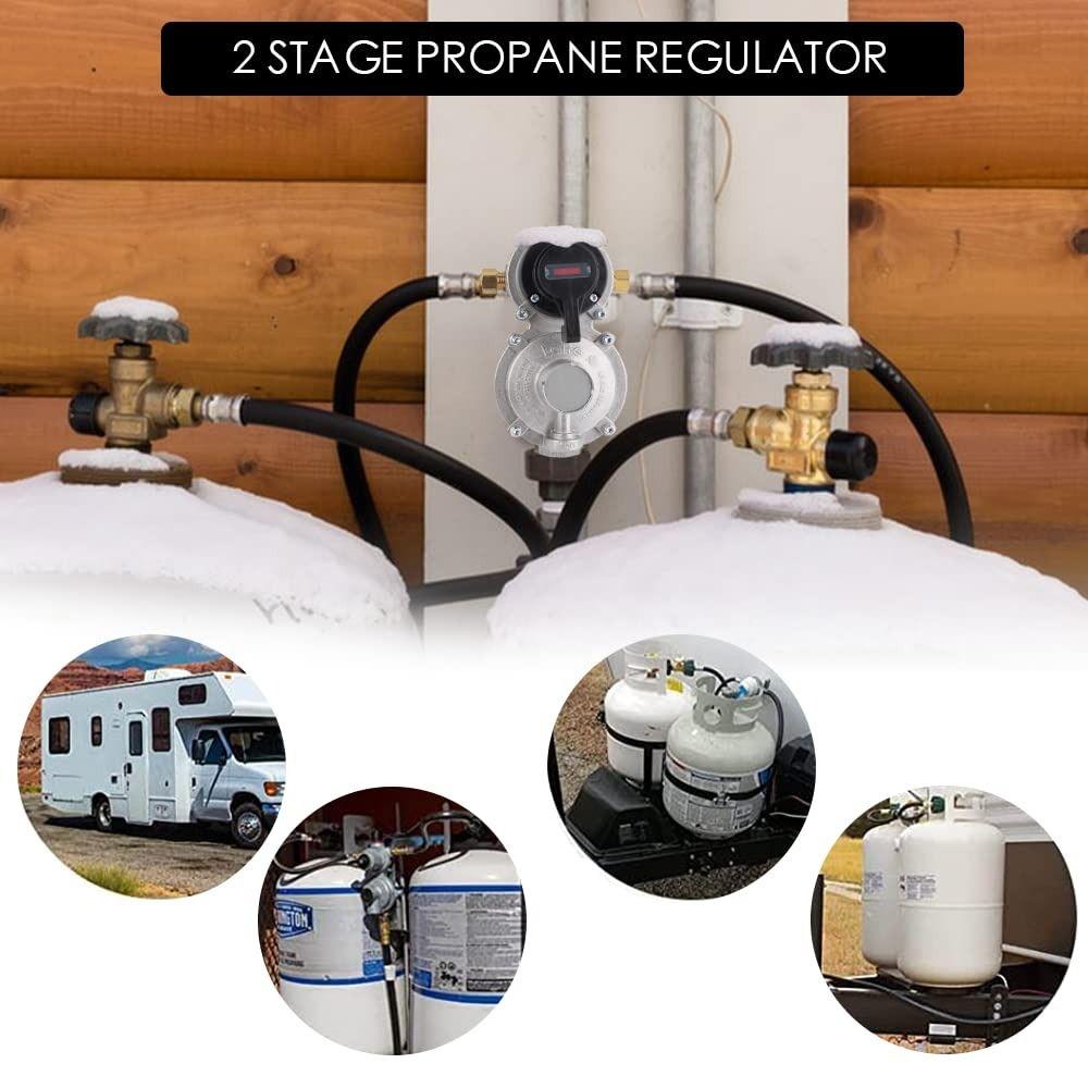 Instrument Propane Regulator Kit Stainless Steel Outdoor Regulator RV Regulator Kit  Camping