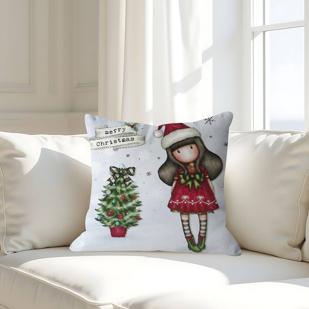 Cute G-Gorjusses S-Santoro Decorative Room Aesthetics Pillow Case Home Decor Bedroom Sofa Bed Couch Pillow Cover 45x45