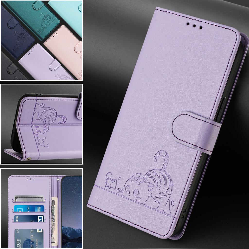 For Realme Note 50 4G/C51/C53 (Global)/Narzo N53 4G/C53 (India) Case with Strap RFID Blocking Leather Wallet Phone Cover