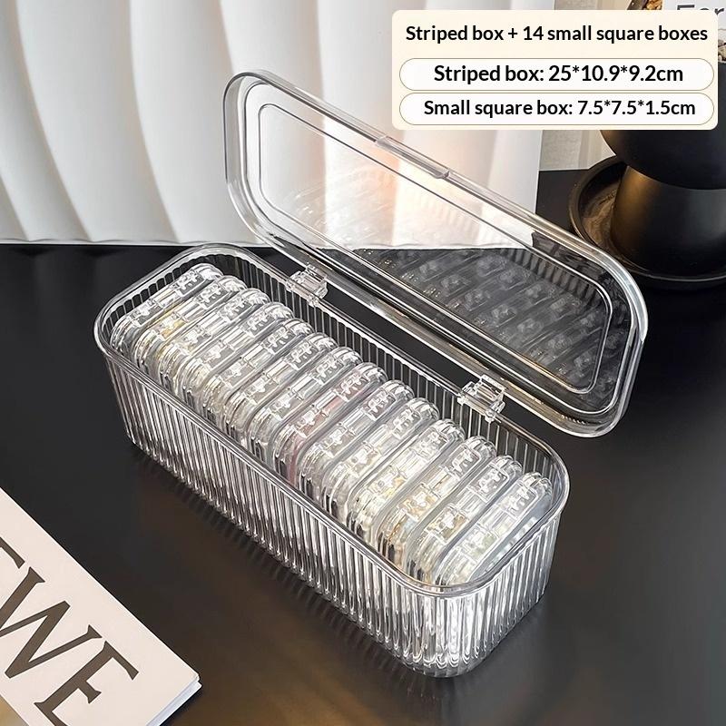 Makeup Bathroom Storage Multifunctional Cosmetic Egg Holder Box With Dustproof Lid -Makeup Brush Lipstick Organizer Vanity Desk