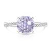 925 Silver Romantic Millennium Cut Dahlia Cut High Carbon Diamond Twist Ring
