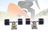 1 Pair   Trucks and Wheels PU Longboard 3.2 Inch Trucks Wheels Combo Set for Cruiser Aluminum Alloy 55x45mm