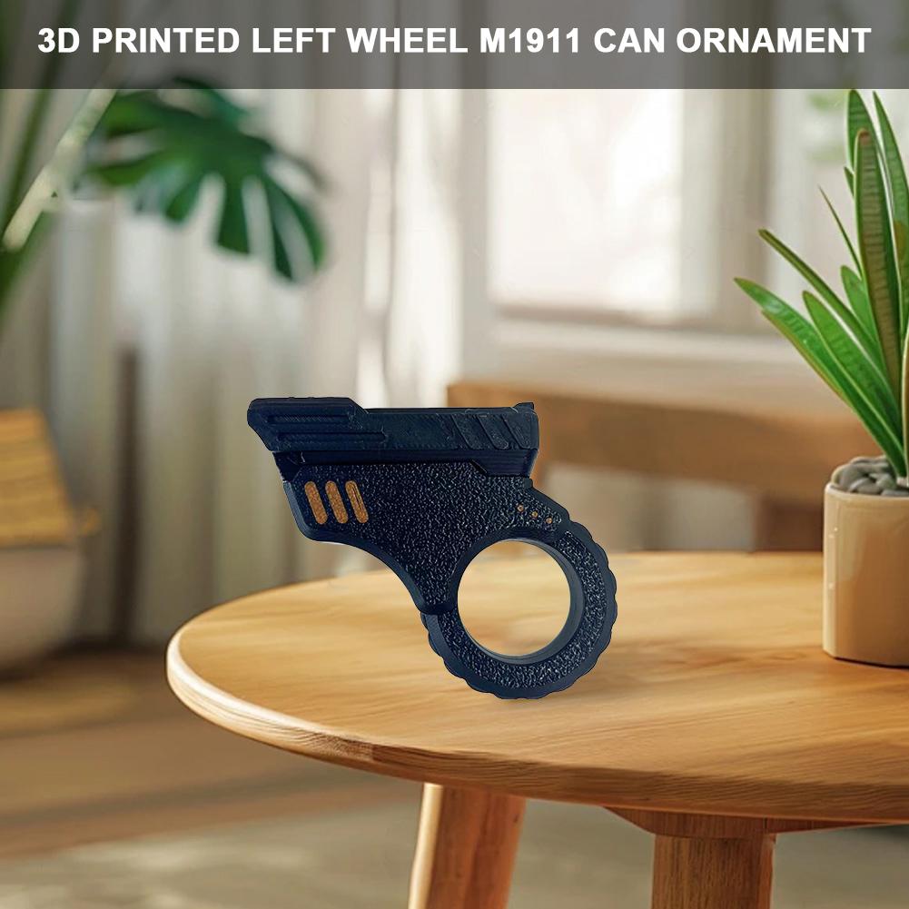 3D Print EDC Pushing Card Slider Gun Fidget Spinner Sensory Stress Relief Toys Gift for Kids Adult Ratchet Decompression Toy