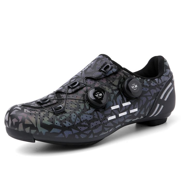 

T2021-1 Men s Women s Cycling Shoes Bicycle Rotating Buckle Mountain Lock Highway No Luminous Leather Surface 37