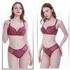 Sexy Gathering Bra Set Lace Fashion Comfortable Bra Skin-friendly Breathable Underwear