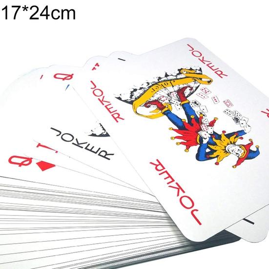 2/4/6/9 פעמים קלפי משחק גדולים במיוחד גדולים במיוחד פוקר אביזרי משחק לוח מצחיקים