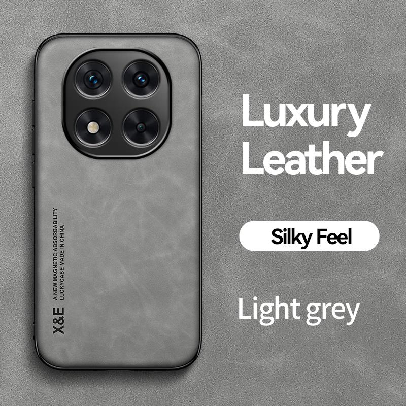 KEYSION Luxury Retro PU Leather Case for Redmi Note 14 4G 14 Pro 5G Silicone+PC Shockproof Phone Cover for Redmi Note 14 Pro+ 5G