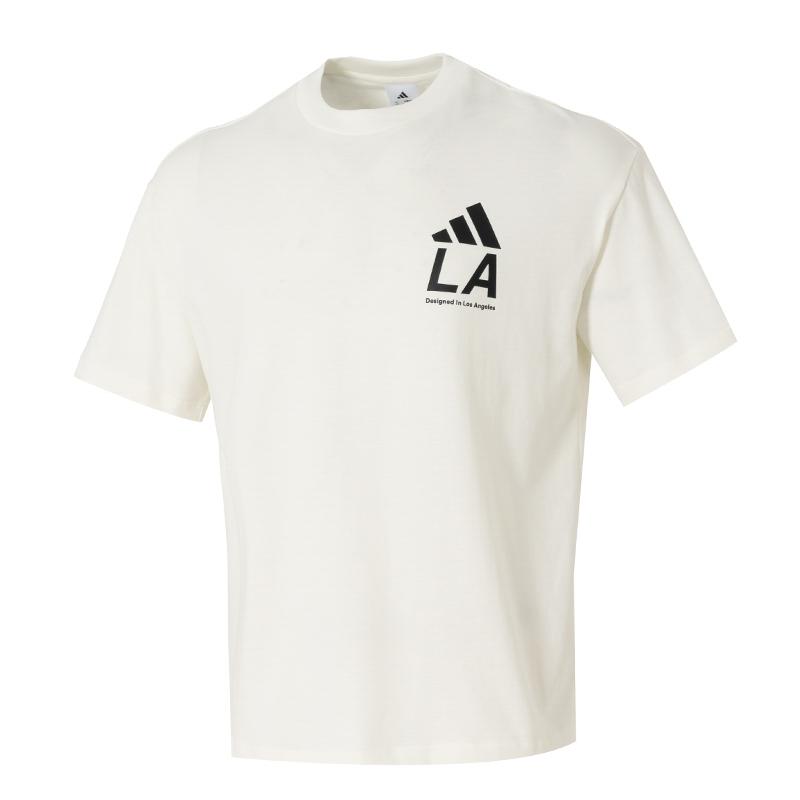 Adidas T Shirts Men s White Crew Neck Moderate JX9125- L