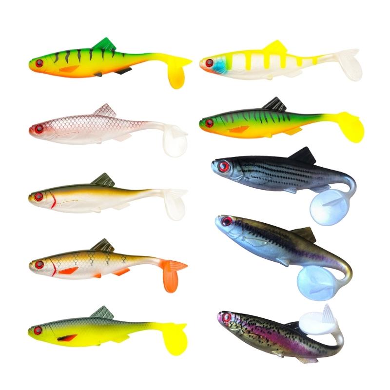 Realistic Swim Baits 20cm 56g Artificial Baits Soft Fishing Lures Paddle Tail Swimbaits Fishing Tackle Accessories