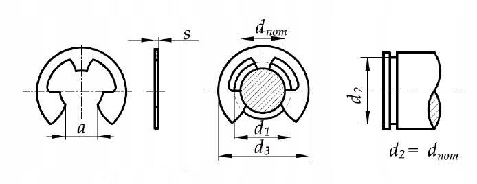 Retaining Ring Plate 24.0 Din 6799 50 Pcs