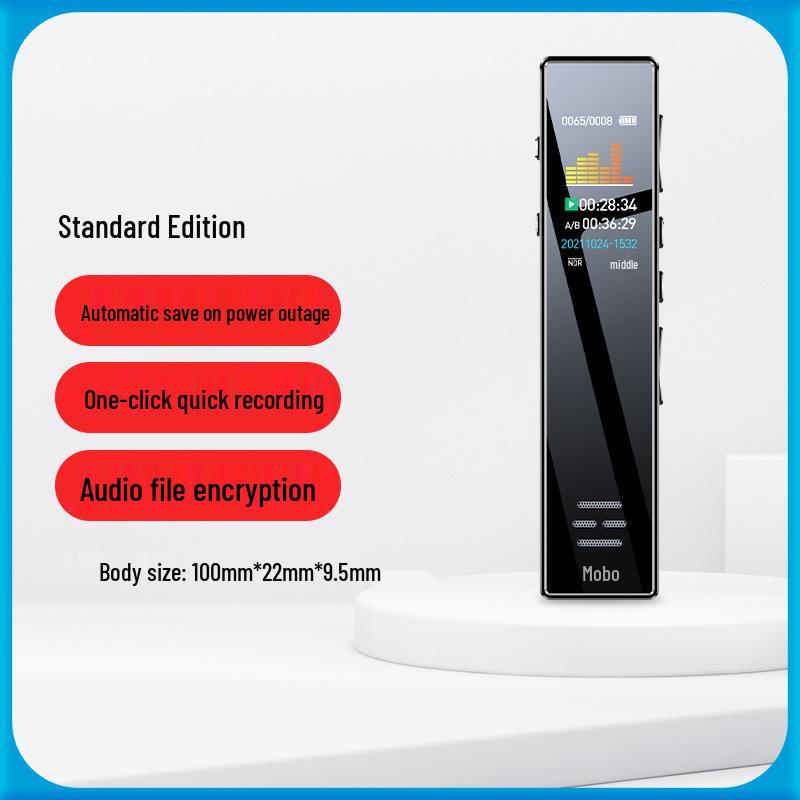 Compact HD Voice Recorder with Noise Reduction, Long Standby, Large Capacity - Ideal for Students