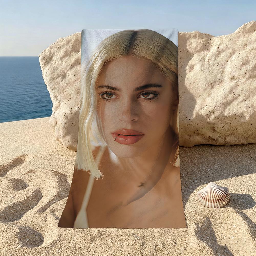 Argentine Singer TINI Beach Towel For Beaches Yoga Studios Gyms Hot Springs Swimming Pools And Picnics