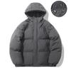 American Street Style Men Winter Thick Down Cotton Coat Hooded Puffer Jacket Warm Loose Fit Casual Outerwear