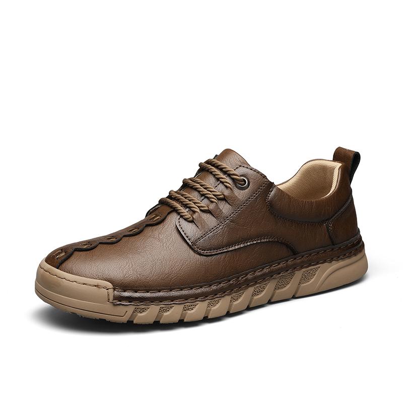 Fashion Leather Mens Sneakers Classic Comfortable Casual Shoes Outdoor Walking Footwear Big Size Male Treking Footwear Trainers
