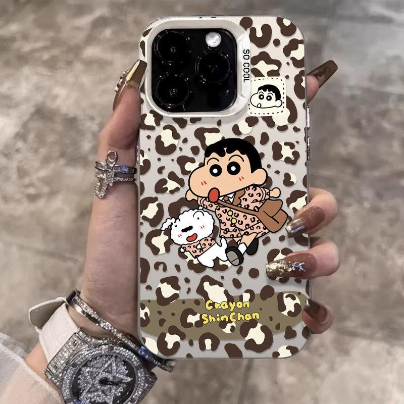 Leopard print small new application Apple 14pro trend 15promax mobile phone case iphone16 cartoon 13 niche 12