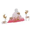 Resin Sitting Standing Deer Statues Reindeer Figurines Ornaments Mountain Rockery Sculpture for