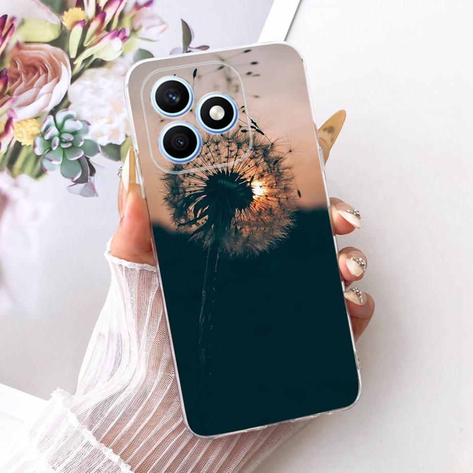 For Honor X8d 4G Case Beautiful Girl Peacock Painted Cover Soft Silicone Phone Case For Honor X8d X 8d HonorX8d 4G Fundas Bumper