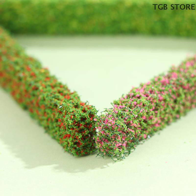 1/3Pcs Dollhouse Garden Scene Flowerbed Shrub Simulation Flowerbed Outdoor Mini Model