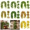 Mehrfarbige Ficus Elastica Künstliche Blätter Girlande 3D Blatt 170cm Länge Simulation Blatt Ranke Foto Requisiten DIY Zubehör