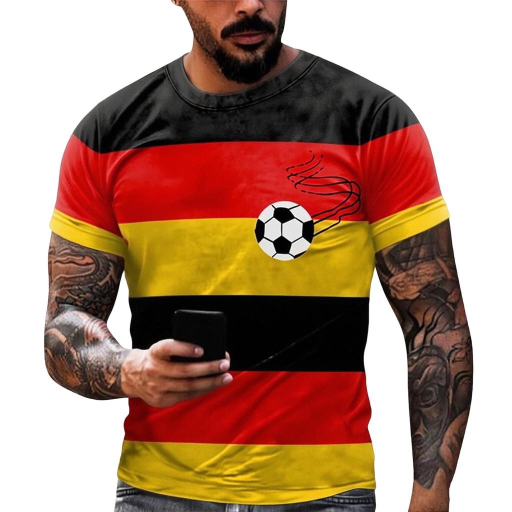 Men's Printed T-Shirt Men's Loose Casual Short Sleeve Top