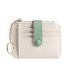 1pcs Compact, mini, ultra-thin new card bag, women's contrasting color student card bag, keychain, change bag, trendy