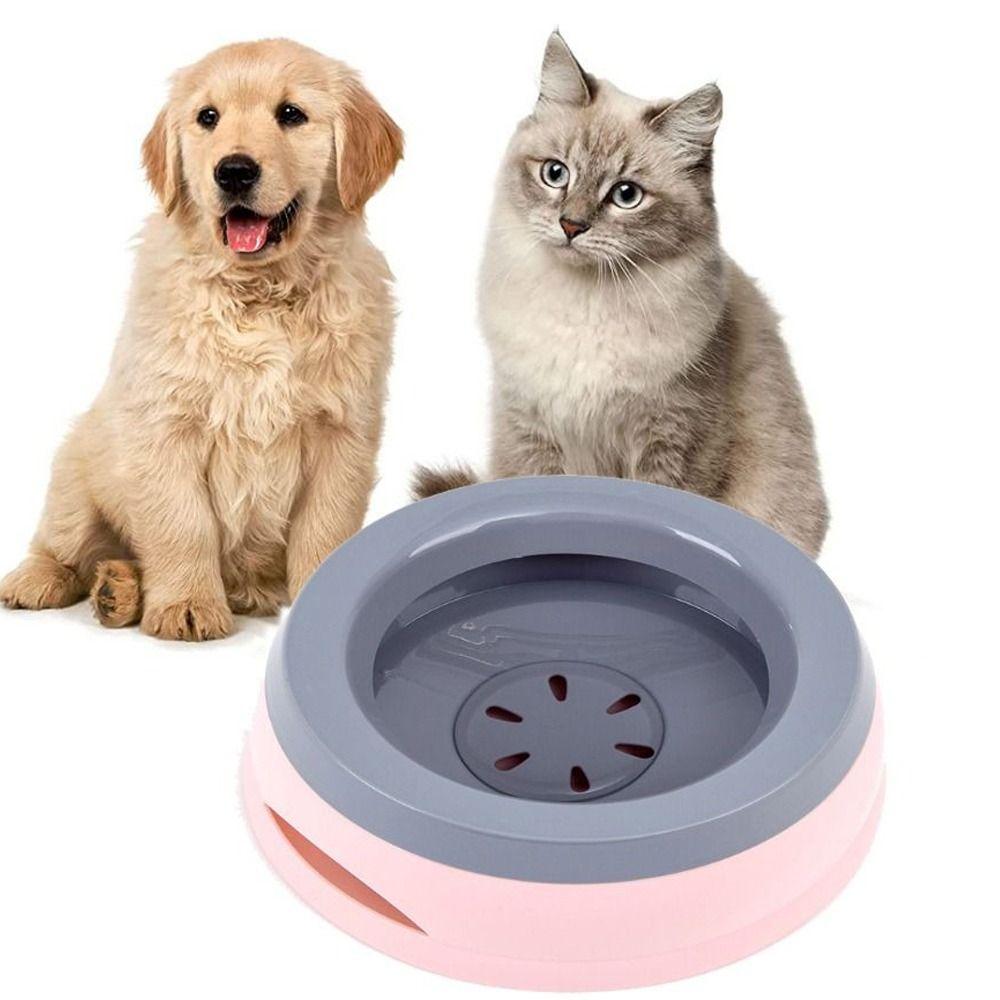 

Непроливающаяся прочная нескользящая миска для воды для собак, диспенсер для воды для домашних животных с плавающим диском, миски для корма для щенков
