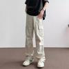 Mens Loose Straight Cargo Pants Casual Outdoor Sports Trousers Teenagers Fashion