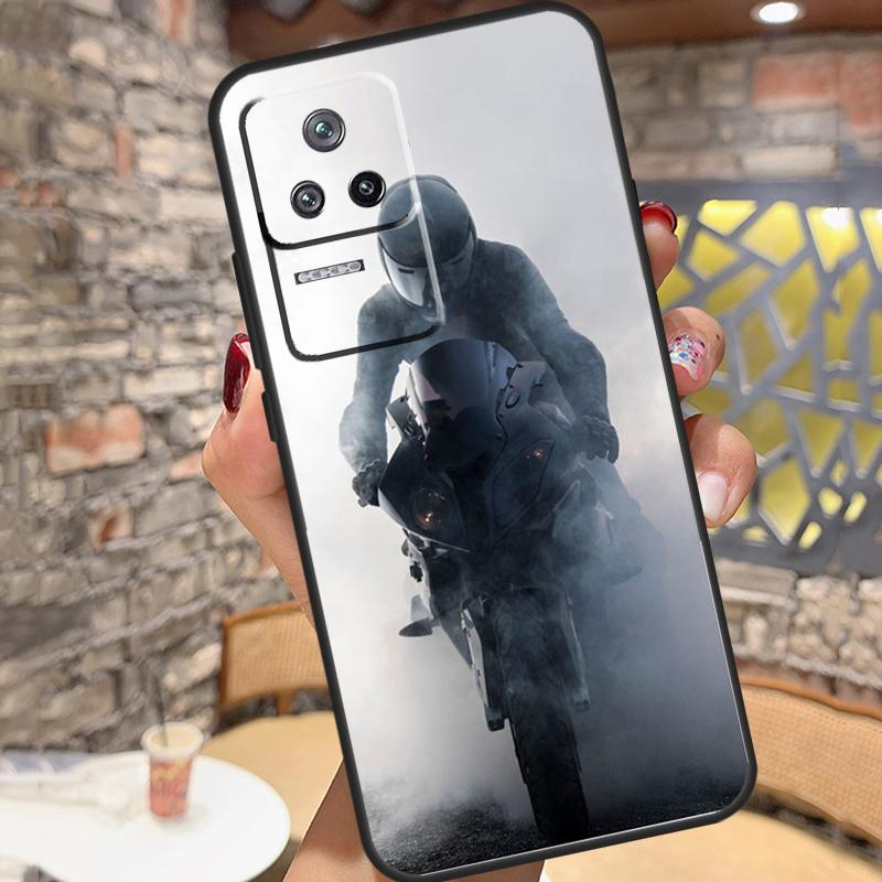 Fashion Motorcycle Man Case For Xiaomi 14T Pro 13T 11T 12T 13 14 15 Ultra POCO X6 X7 Pro X3 X5 M6 F5 F6 Pro Cover
