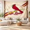 St. Louis Cardinals Wall Tapestry, Soft Fabric Wall Hanging, Decorative Backdrop For Bedroom Home Wall Art