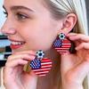 USA Flag Acrylic Dangle Drop Earrings Independence Day-Themed Earrings Comfortable To Wear Multiple Styles for Sports Holiday Outfits