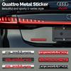 Per Quattro Logo A3 A8 RS7 S7 A4 S6 A6 Q3 S3 S5 RS6 ABS Distintivo Carrozzeria Laterale Auto Adesivo Emblema Portatrunk Posteriore Decalcomanie Accessori