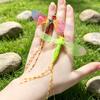2pcs Colored Dragonfly Artificial Insect Cat Toys Cat Teaser Replacement Head Pet Toys Accessories